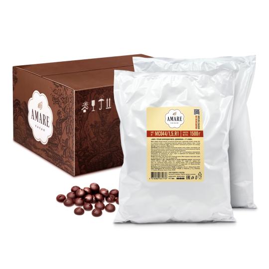Amare шоколад горький Доминикана 77%, капли 5,5 мм коробка для кондитерских изделий с pvc крышкой пионы 10 5 × 21 × 3 см