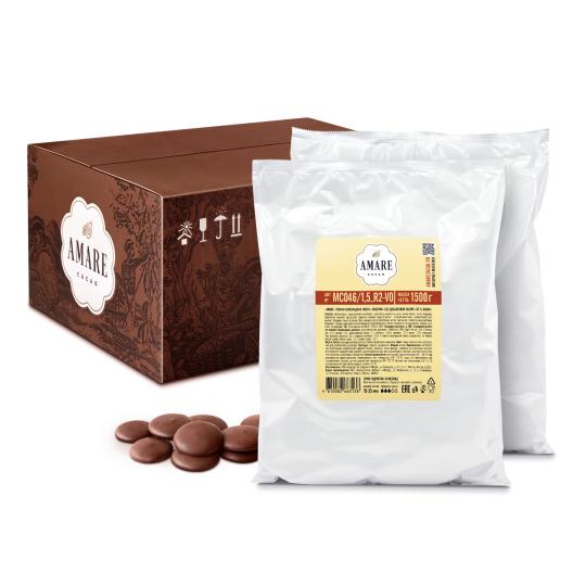 Amare шоколад темный без сахара Либерия 50%, капли 20 мм Победа Вкуса 5х2_R2, IM_MC046/1 - фото 1
