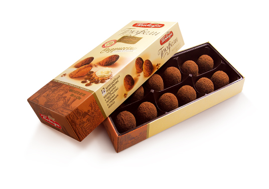 Трюфели шоколадные капучино с кусочками печенья карусельный король